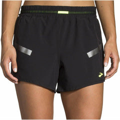 Brooks Carbonite 4 Inch Womens Running Shorts - Black