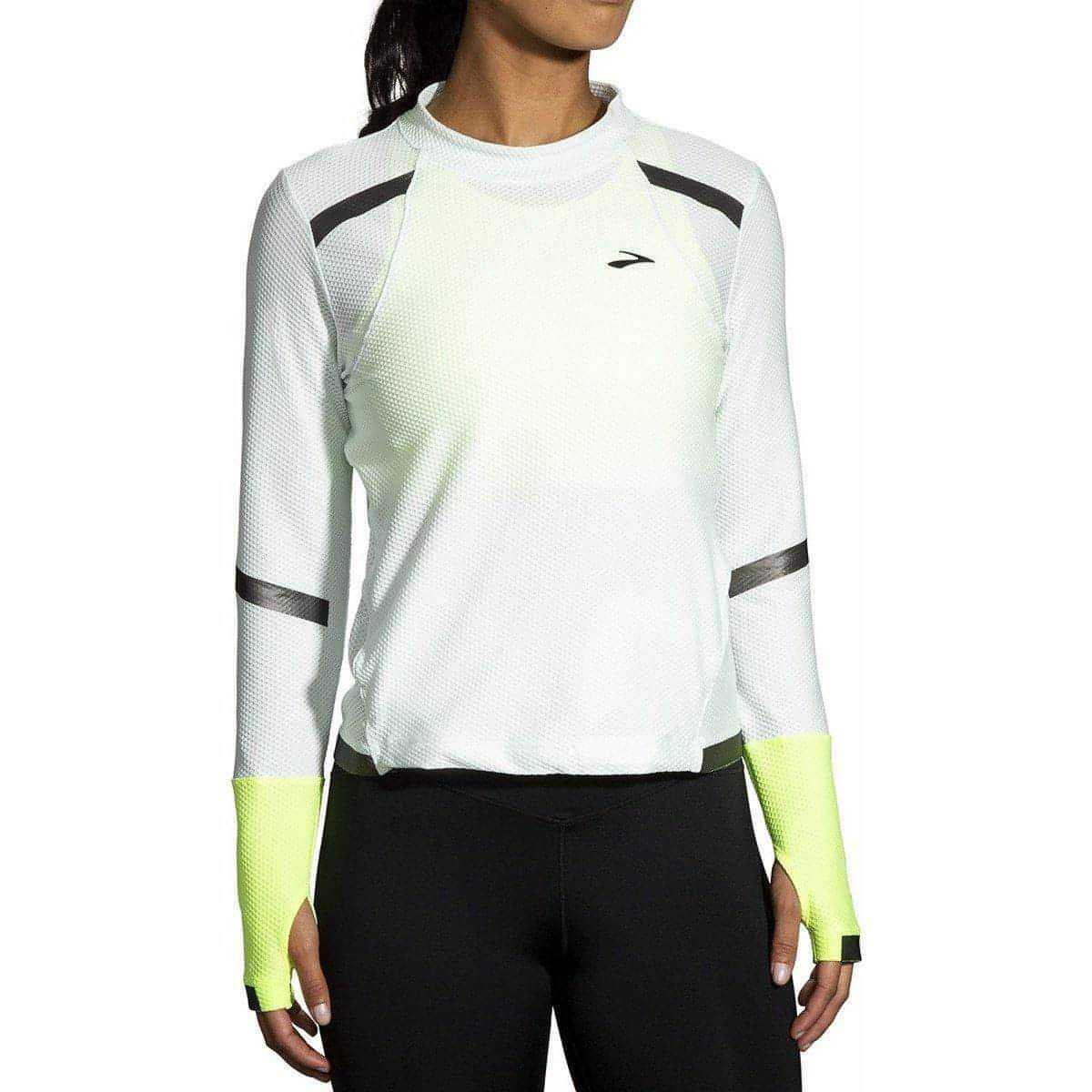 Brooks Carbonite Long Sleeve Womens Running Top - Grey