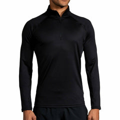 Brooks Dash Half Zip Long Sleeve Mens Running Top - Black