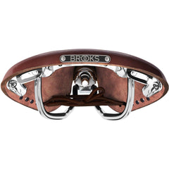 Brooks England B17 Carved Leather Womens Short Saddle - Brown