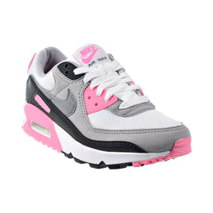 Nike Air Max 90 Women's Shoes White-Particle Grey-Rose Pink-Black